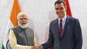 Spanish PM Pedro Sanchez Lands in Vadodara, Set to Meet PM Modi