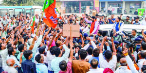 BJP Workers, Leaders Jubilant After Historic Win