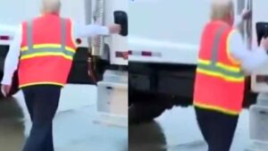 Trump’s ‘Leg Struggle’ With Truck Door Fuels Health Speculation | WATCH