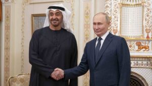 Russian President Putin Hosts Special Dinner For UAE President