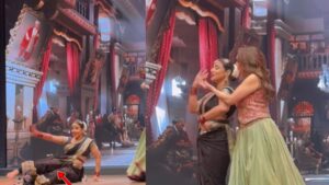 Watch: Vidya Balan’s Queenly Comeback After Stage Fall, Madhuri’s Graceful Support Steals The Show!