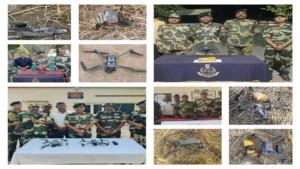 BSF’s Diwali Eve: Thwarts Smuggling at Punjab Border, Seizes 5 Drones, Firearm, and Heroin