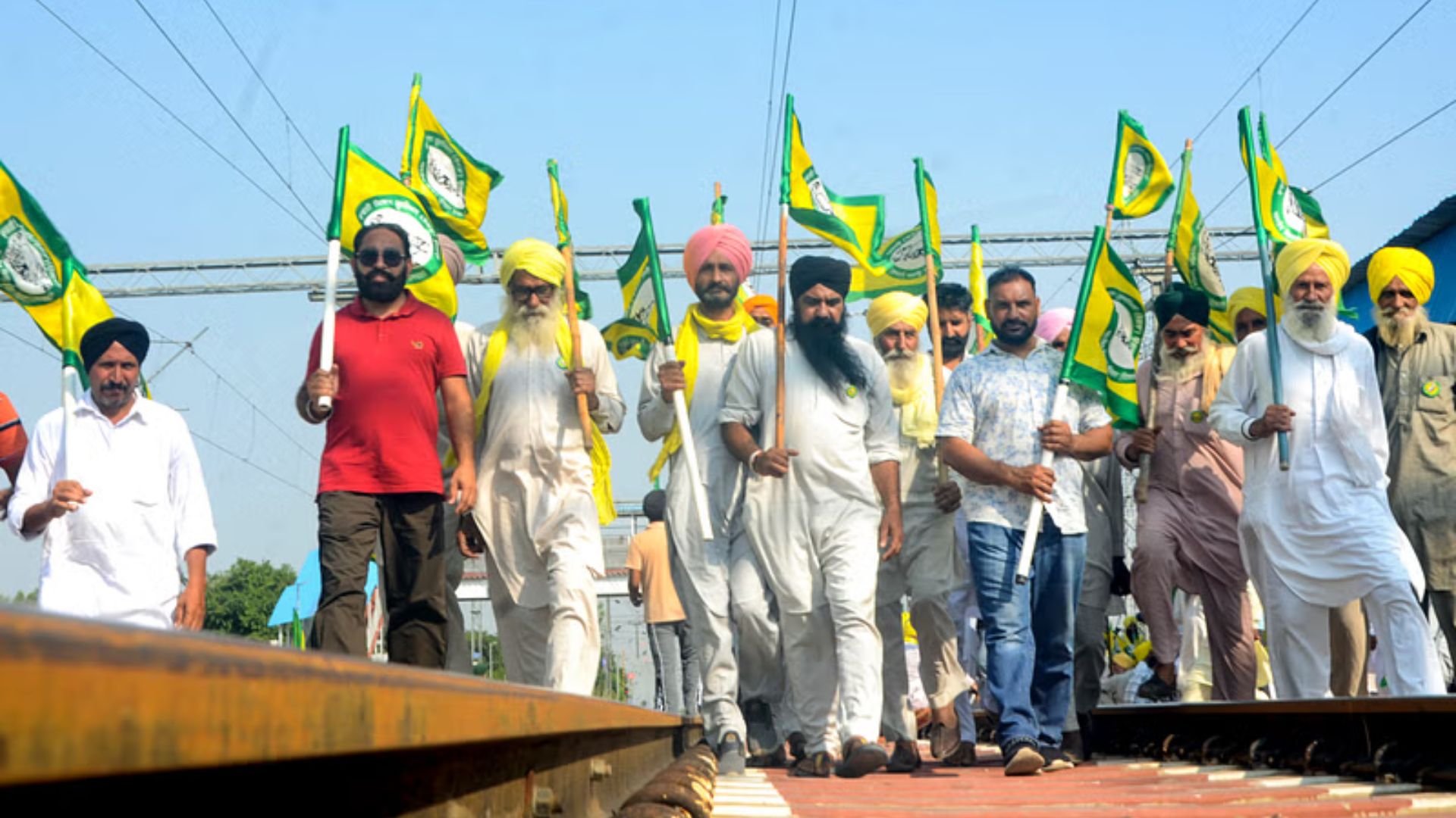 Punjab farmers block roads, rail tracks over delayed paddy procurement