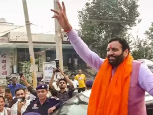 WATCH: Haryana BJP Leaders Celebrate Nayab Singh Saini’s Leadership with Sweet Jalebi Offering