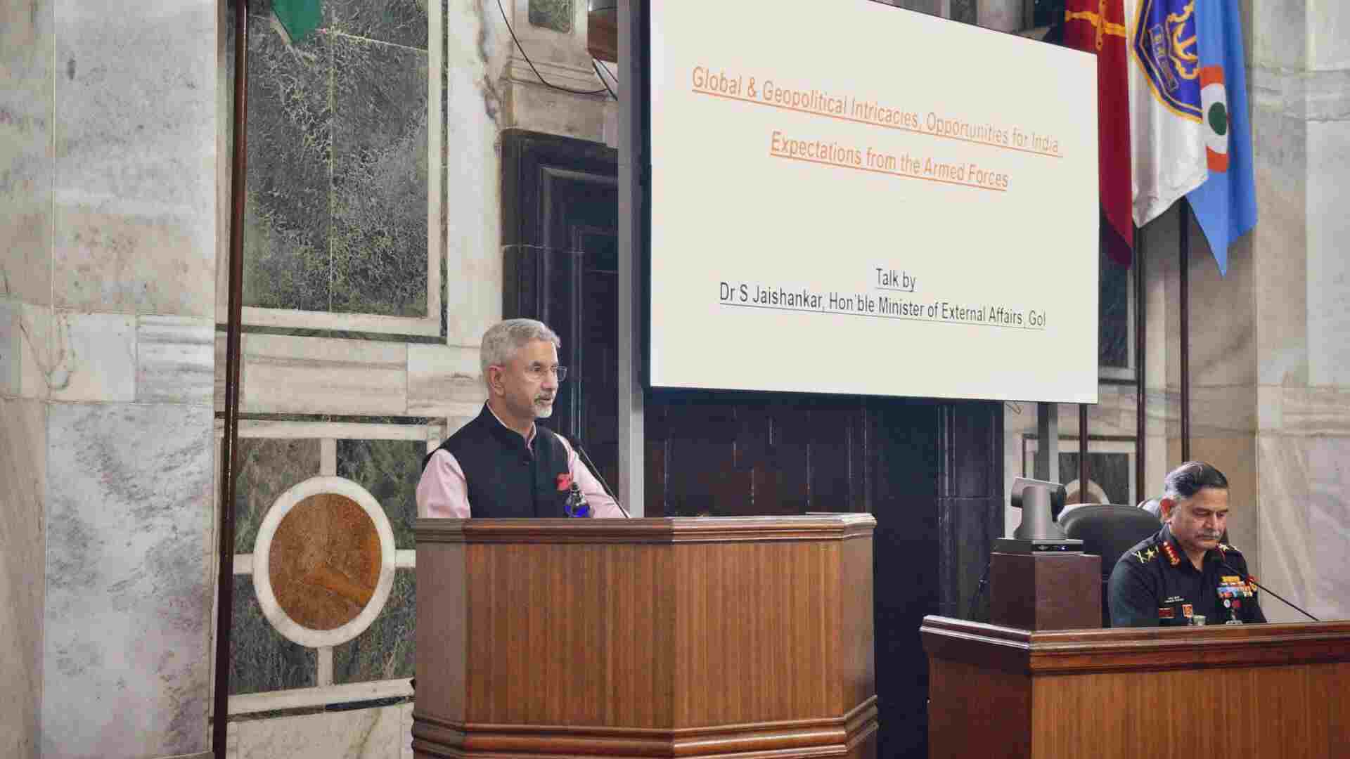 EAM Jaishankar addresses Army Commanders Conference in Delhi (X/@DrSJaishankar)