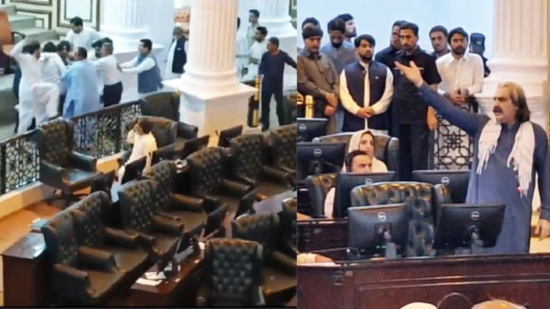 Watch: Chaos In Khyber-Pakhtunkhwa Assembly, Pakistan As Lawmakers Clash In Brawl