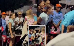 Viral Video: Harris Supporter Yells At Child Outside Houston Rally