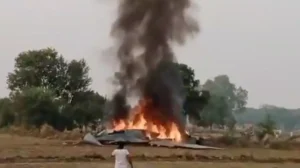 Locals Rush to Assist IAF Pilot After MiG-29 Jet Crash Near Agra