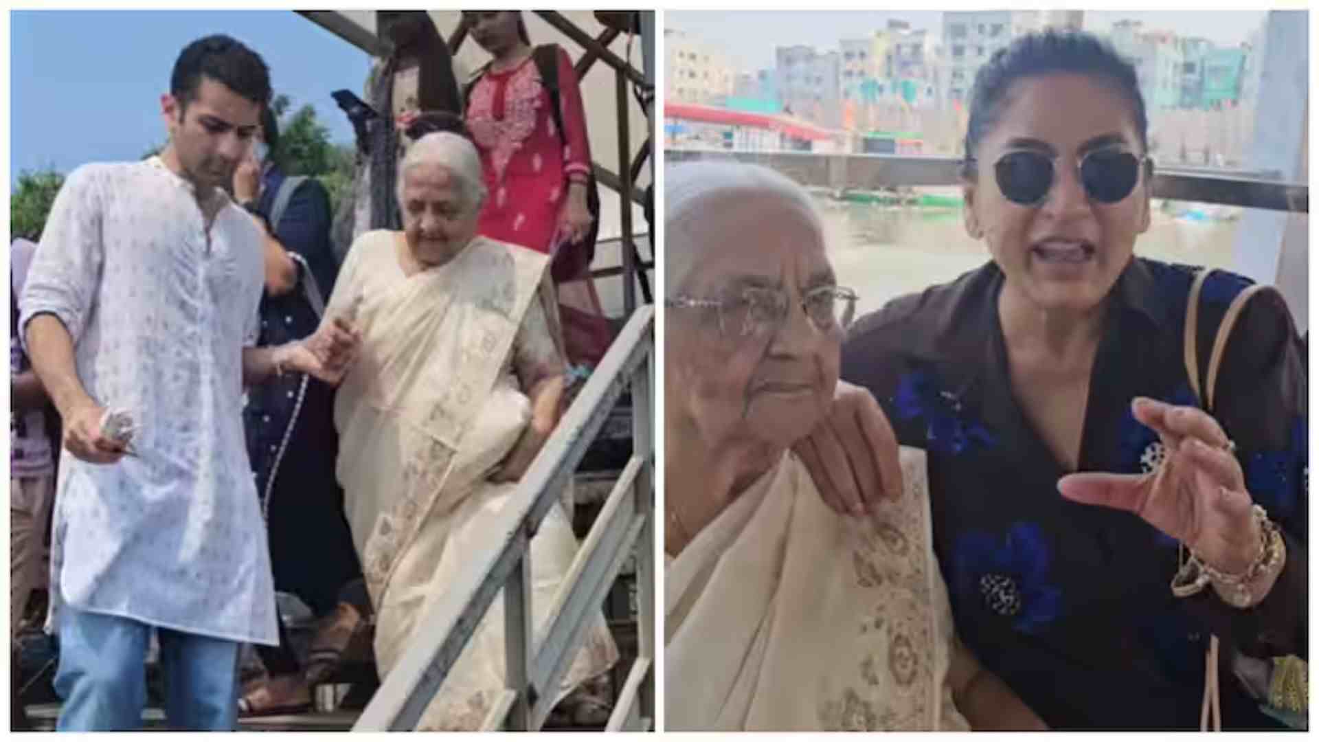 Archana Puran Singh posts video of mother taking a ferry ride (Instagram/@archanapuransingh)