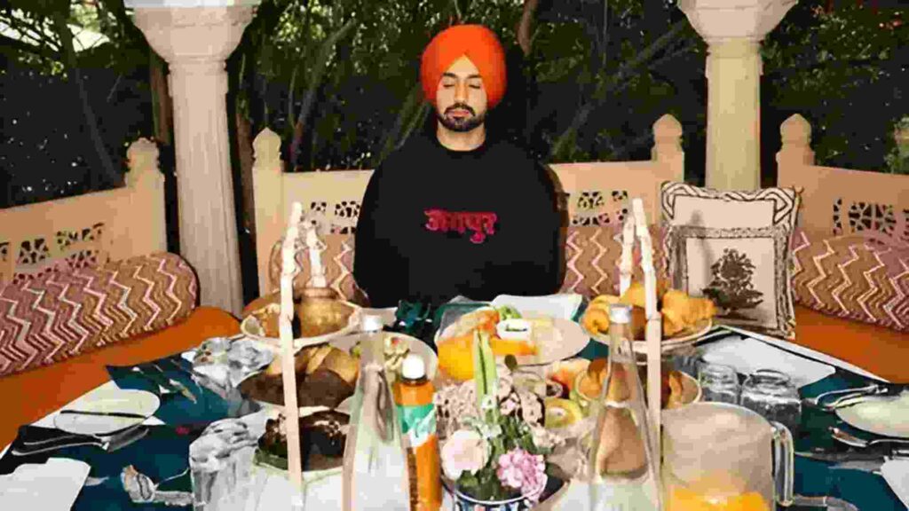 Diljit Dosanjh Enjoys Lavish Breakfast 