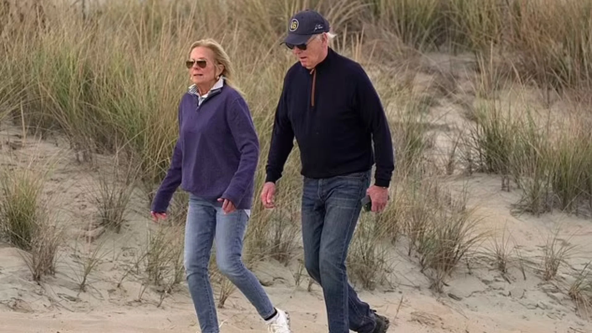 Jill Helps Biden As He Struggles While Walking On Beach, Sparks Health Concerns| Watch