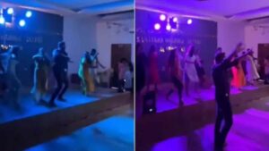 Kerala College HOD Fires Up The Fresher’s Party, Joins Girls’ Dance Performance