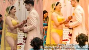 Lucknow Bride Wears ‘Banarasi Bikini’ for Wedding, But…