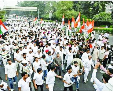 The Congress covered four constituencies as part of its Nyay Yatra ahead of the upcoming Delhi Assembly elections.