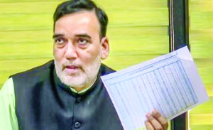 Gopal Rai seeks PM’s help on pollution