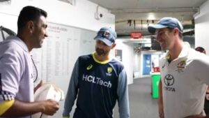 Cummins And Lyon Gift Signed Australian Jersey To Ravichandran Ashwin