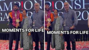 D Gukesh’s Mom Overjoyed, Embraces Him After Historic Victory | Watch