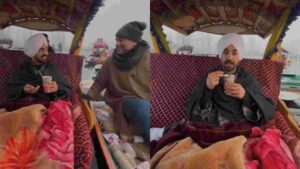 Diljit Dosanjh Enjoys Mushtaq Bhai’s Famous Kahwa On Dal Lake In Kashmir