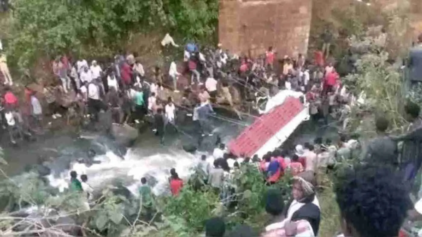 Horrific Road Disaster In Ethiopia: Overloaded Truck Falls Into River,  71 Killed