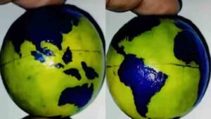 Teacher’s Unique Globe Made from a Lemon Is Taking the Internet by Storm