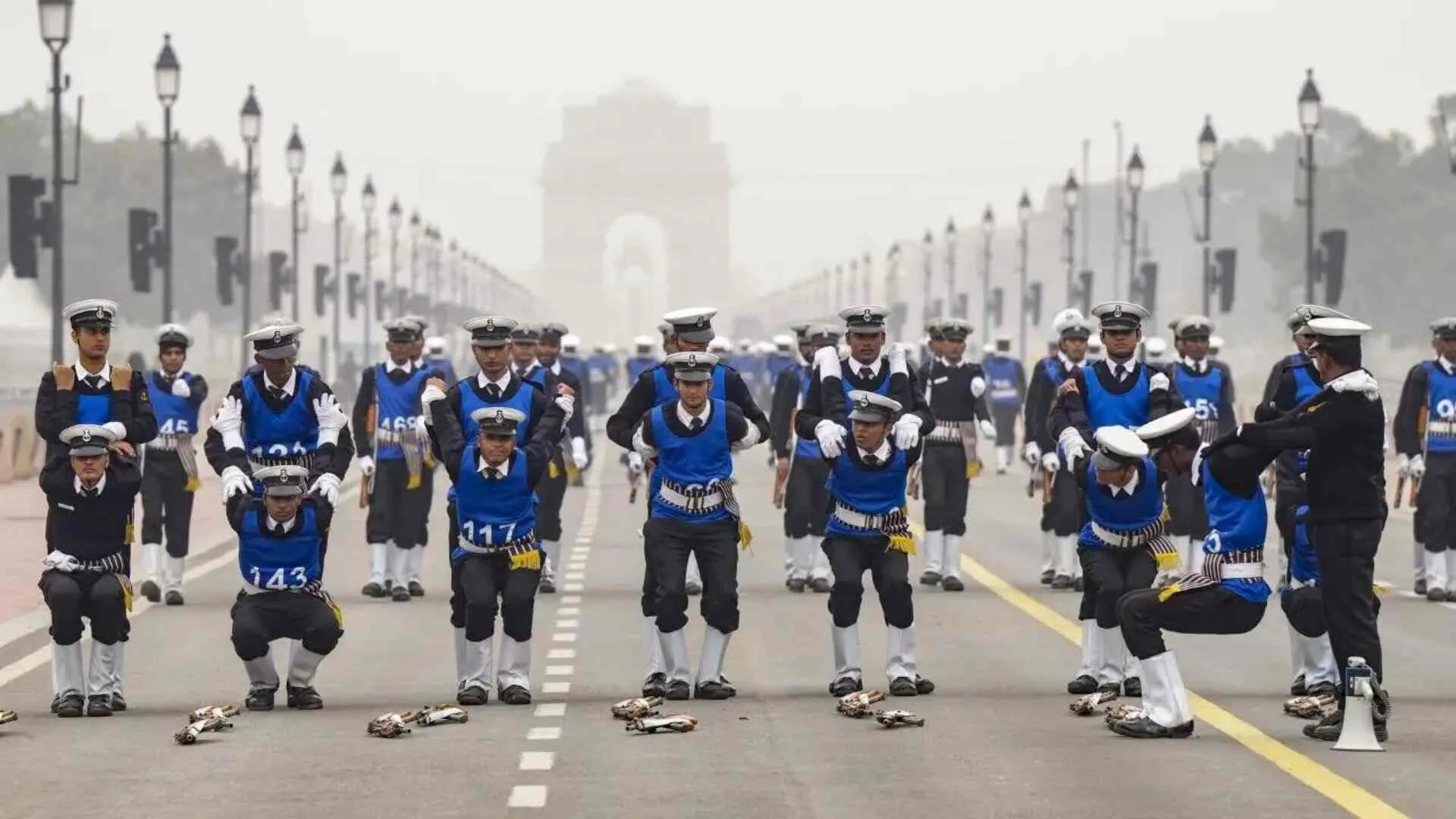 76th Republic Day Celebration Prade Rehearsals At Kartavya Path Begins