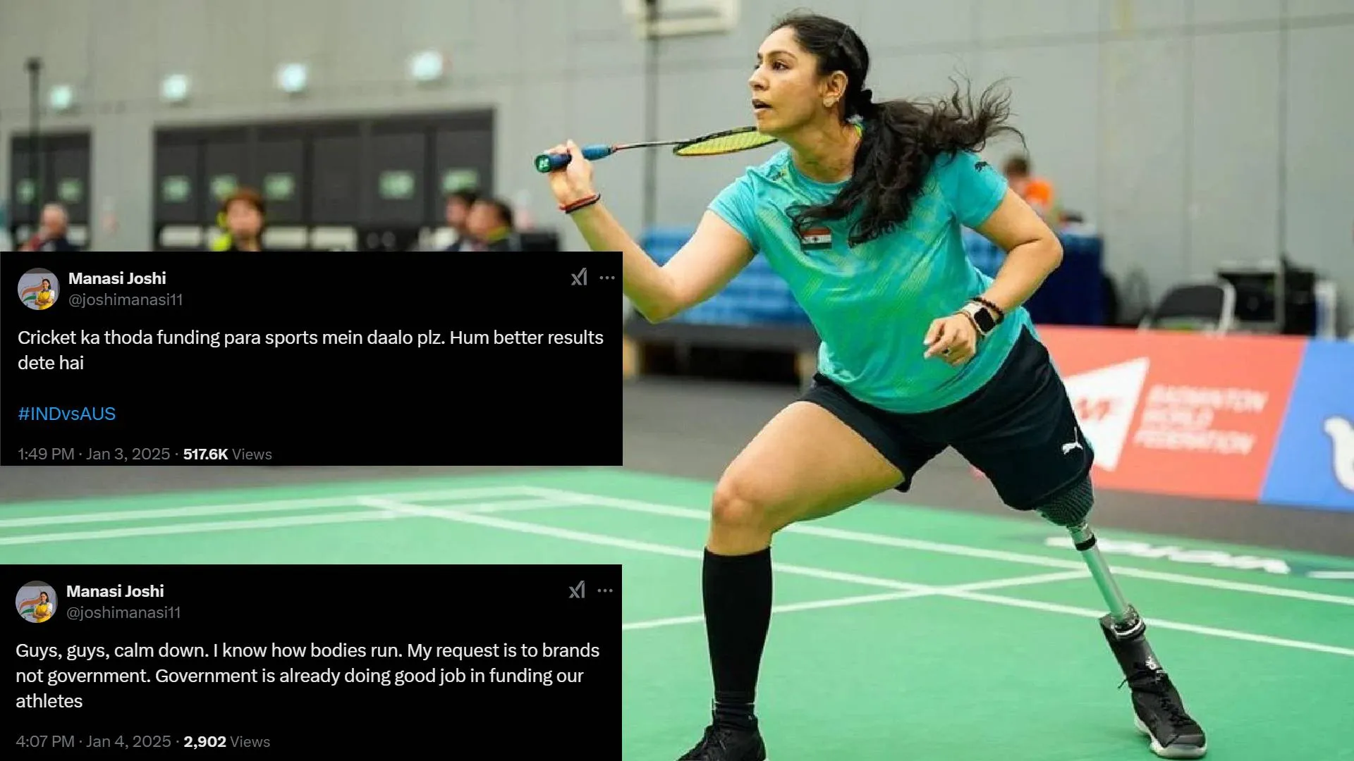 Manasi Joshi Clarifies Para-Sports Funding Remarks