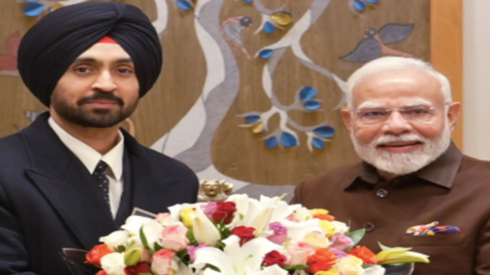 WATCH| PM Modi meets Diljit Dosanjh, discuss power of yoga and family