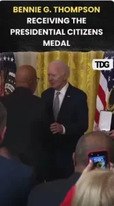 Biden Honoring Bennie Thompson with second highest civilian honor