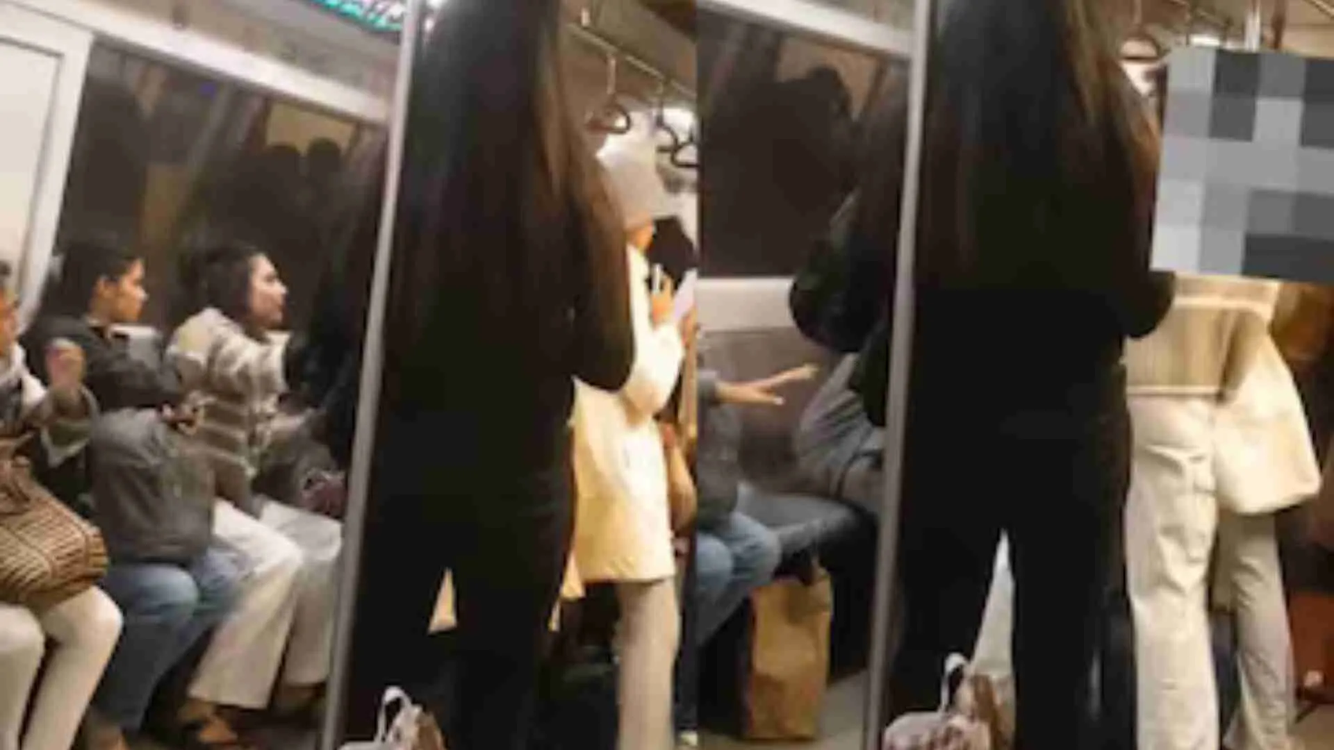 ‘Sit On My Lap!’, Hair-Pulling Cat Fight In Delhi Metro | VIRAL VIDEO