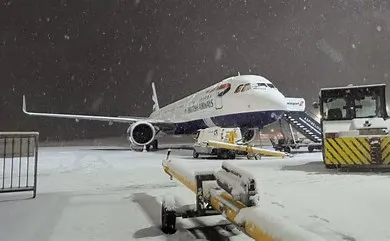 Snow Disrupts Air Travel in UK and Germany