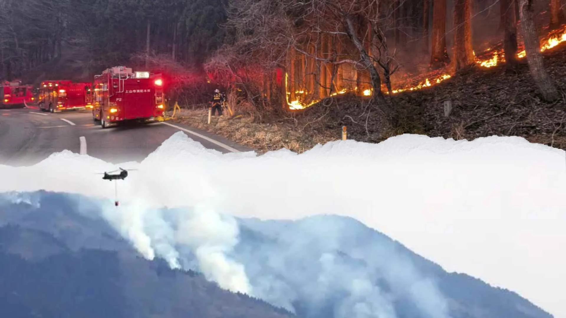 Japan Battles Worst Wildfire in 50 Years, Snow and Rain Bring Relief