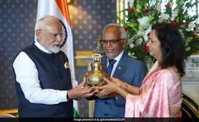 PM Modi Brings Maha Kumbh’s Holy Water for Mauritius