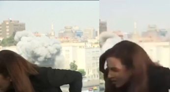 Anchor Runs for Cover as Israeli Missiles Hit Damascus TV Studio Live on Air | Watch