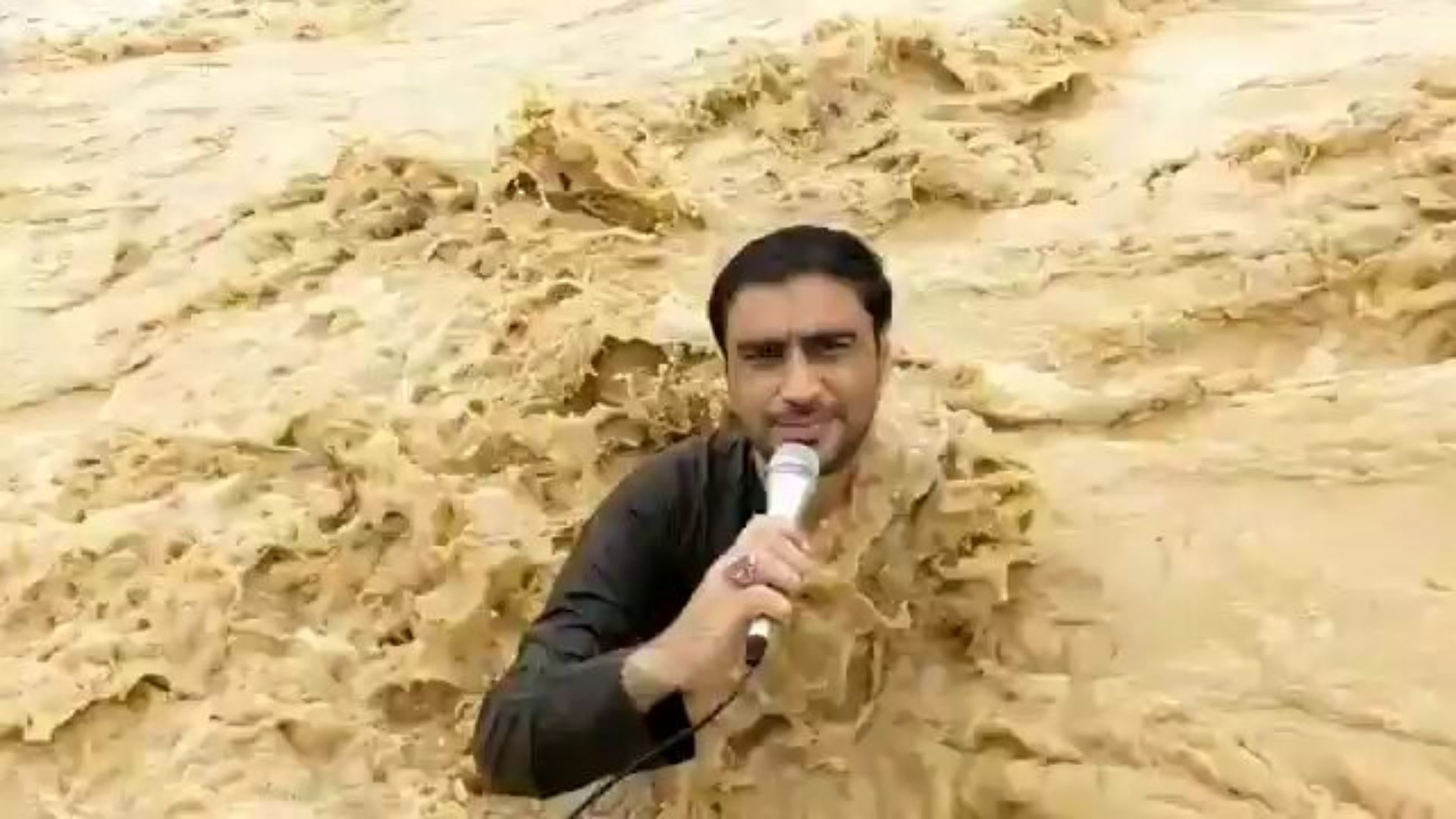 Reporter Swept Away While Covering Pakistan Floods | WATCH