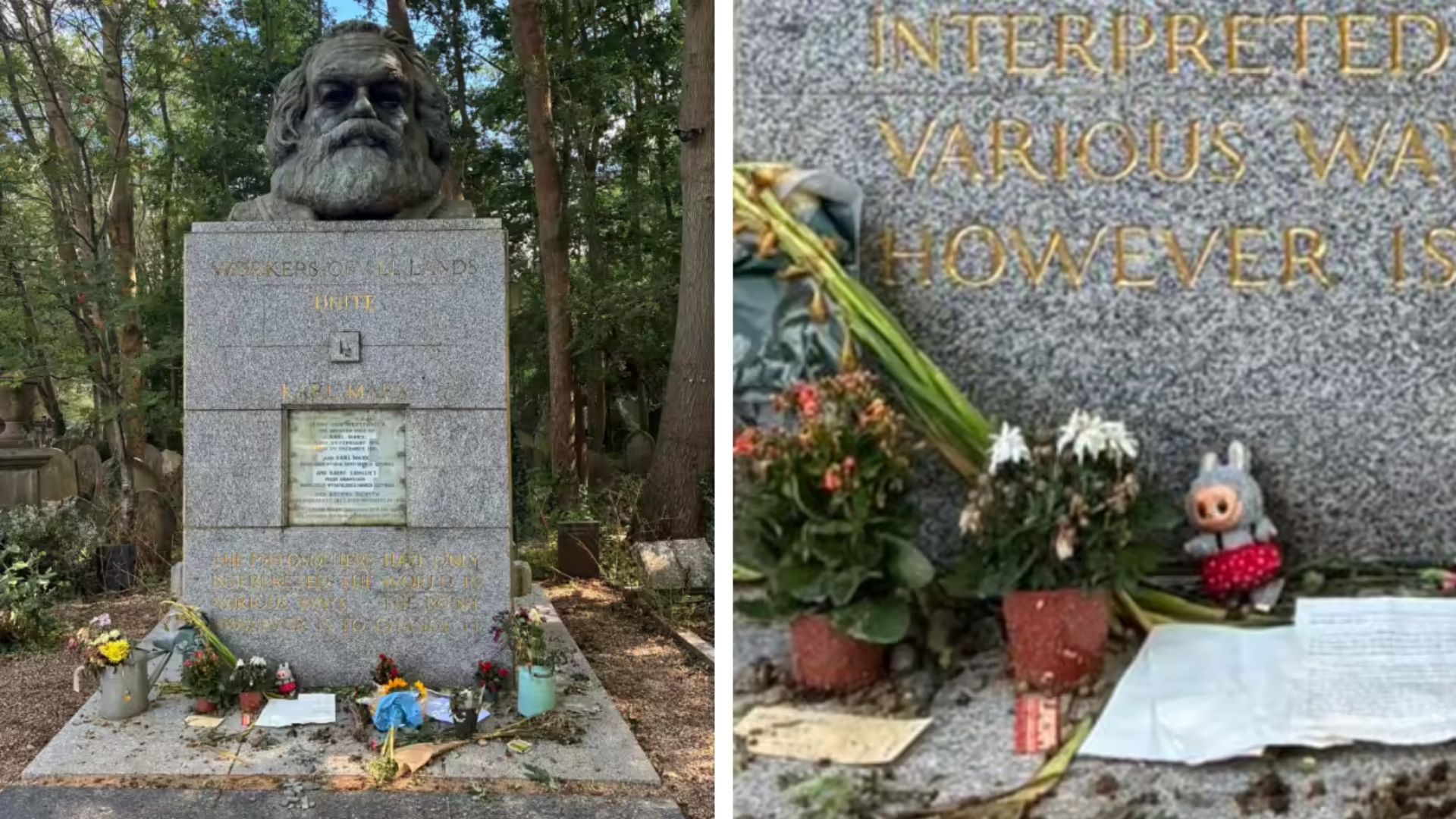 Labubu Spotted at Karl Marx’s Grave, Internet Loses It