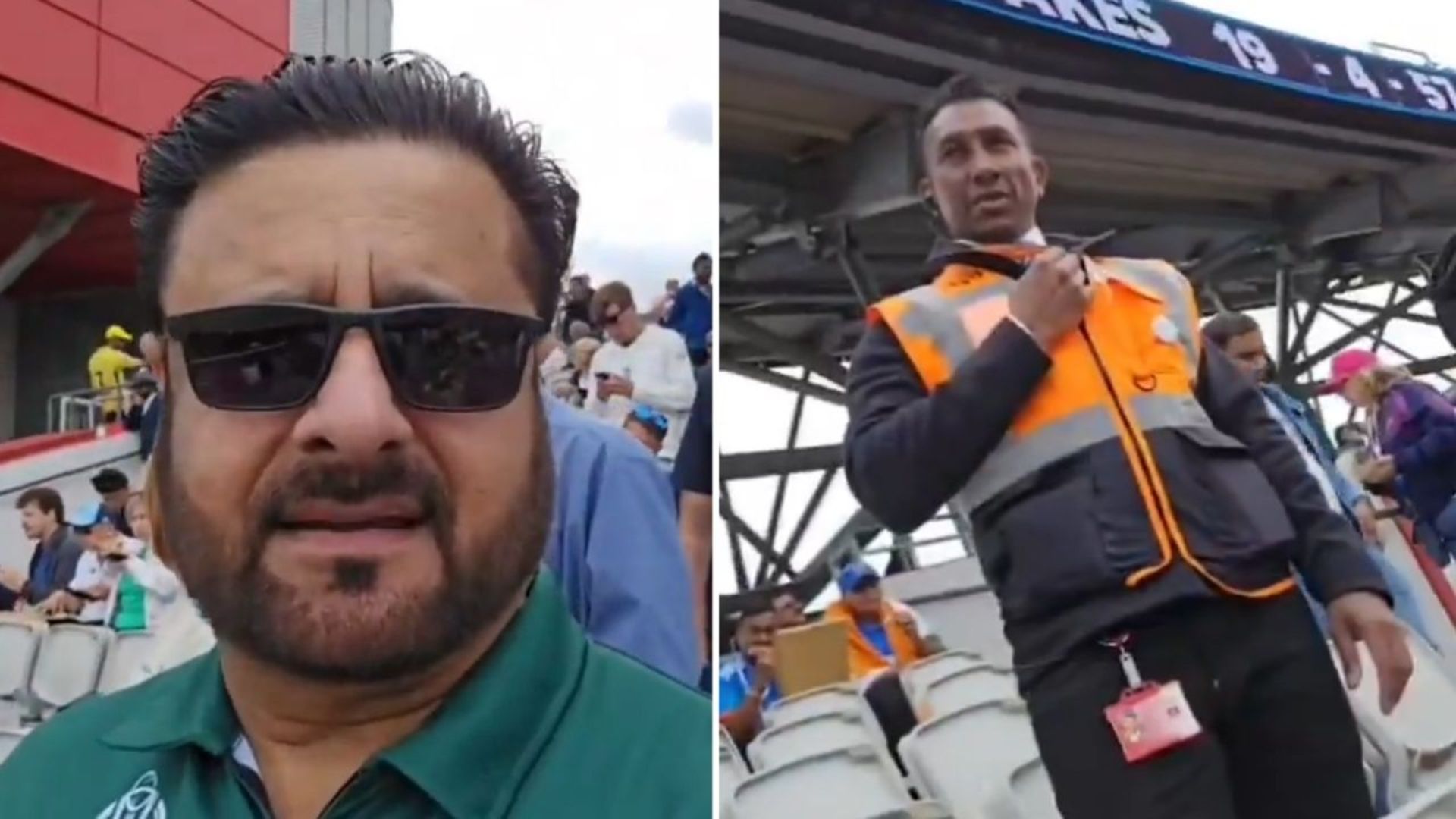 Man in Pakistan Jersey Asked to Hude it During India-England Test Match