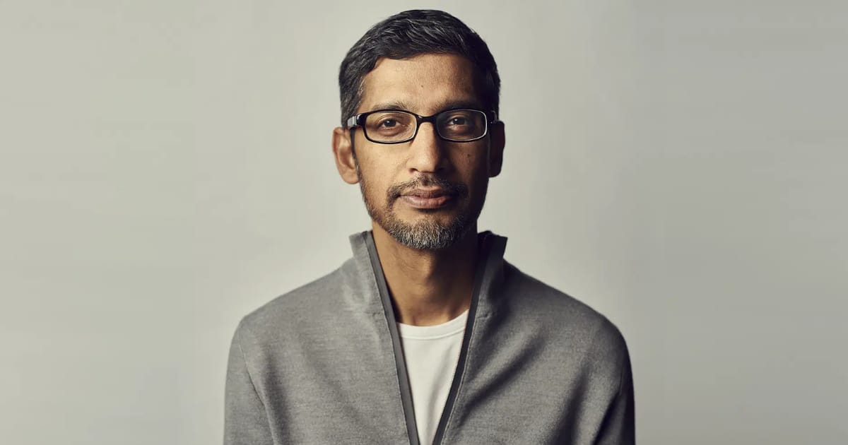 Sundar Pichai Becomes Billionaire After 10 Years as Alphabet CEO