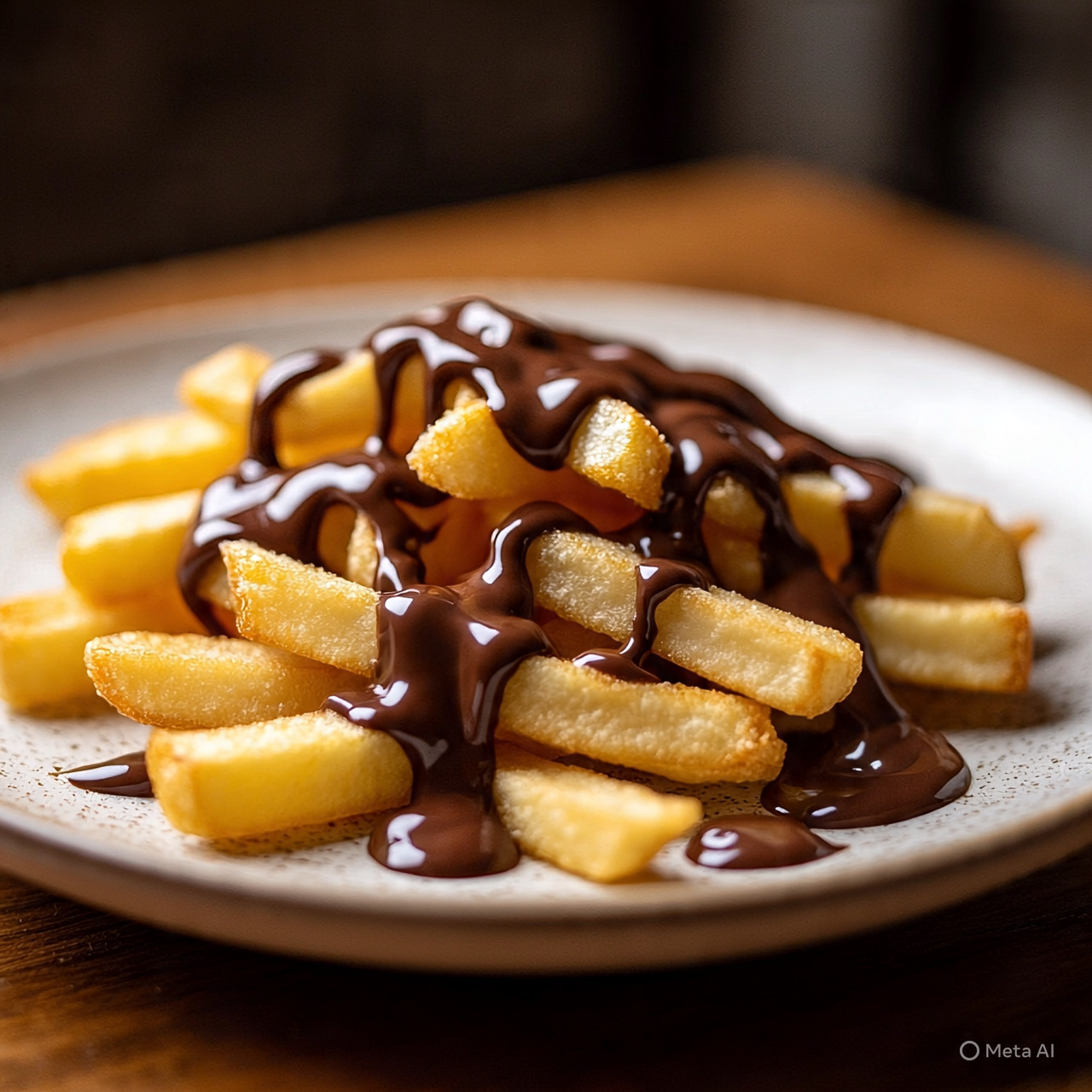 Chocolate Sauce with French Fries - Photo Gallery