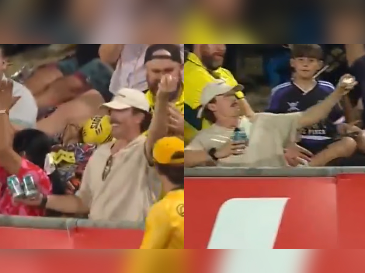 Two Vodkas, No Problem: Fan Pulls Off Stunning Catch in SA vs Aus T20 | Watch