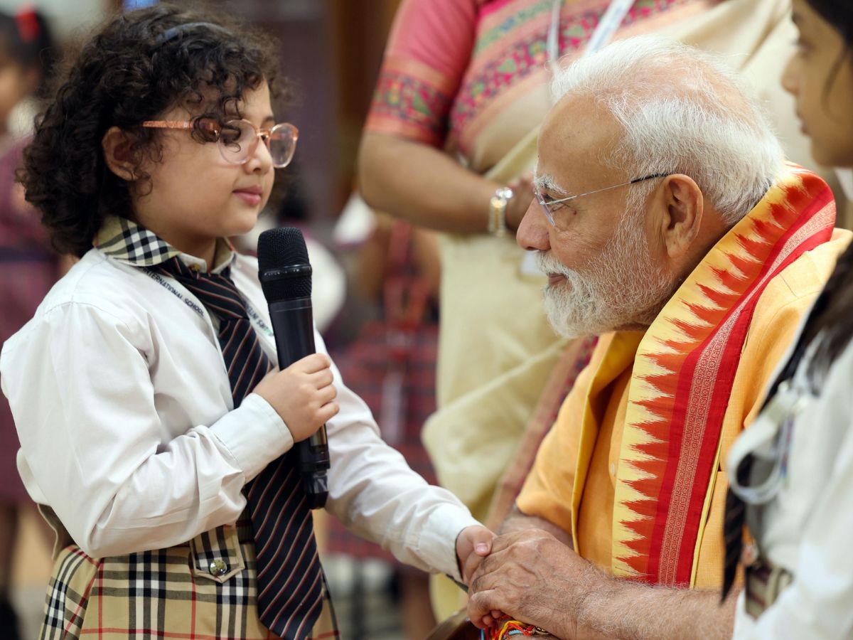 PM Modi celebrates Raksha Bandhan 2025 1 PM Modi celebrates Raksha Bandhan 2025 1