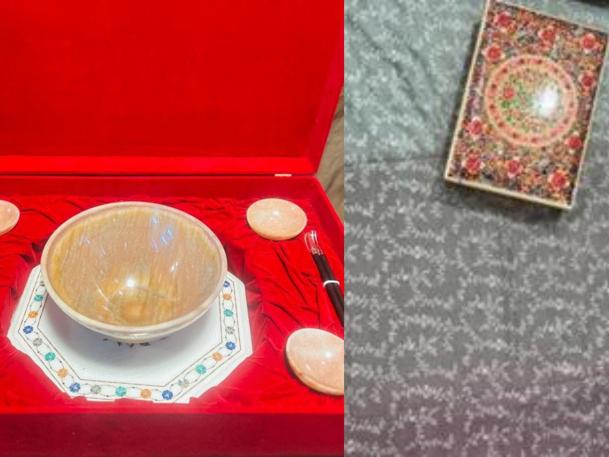 What Gifts did PM Modi Present to the Japanese PM and His Spouse?