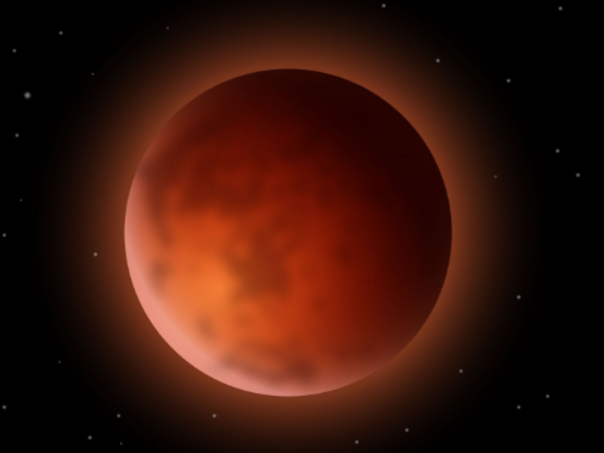 The red Moon brighten - Photo Gallery