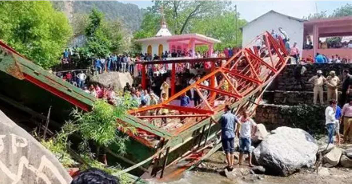 Tragedy in Udhampur Footbridge Collapses Amid Heavy Rain in Jammu & Kashmir