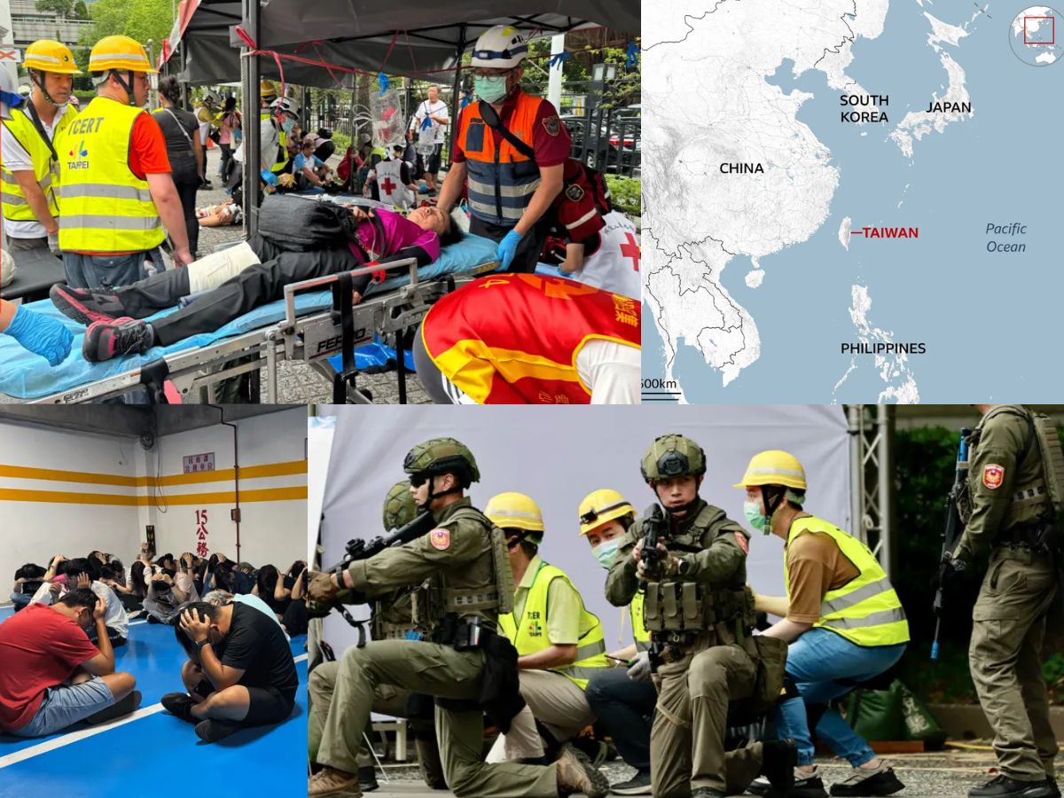 Taiwan’s Secret Drill: How Fake Blood and Simulated Attacks Train Citizens for War