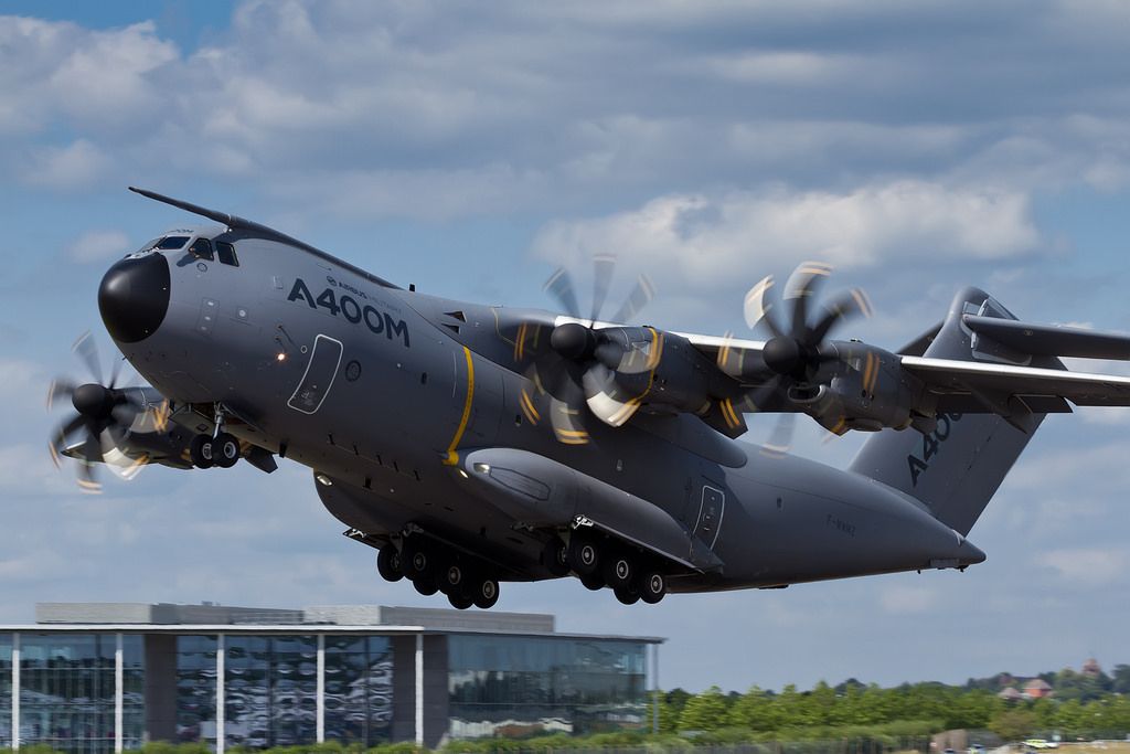 Airbus A400M Atlas taking off during a multinational exercise. - Photo Gallery