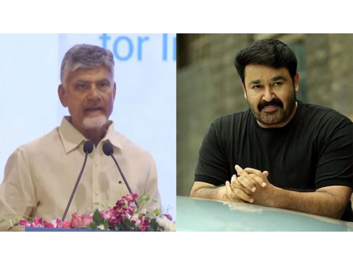 Chandrababu Naidu congratulates Mohanlal on Dadasaheb Phalke Award, calls his honour "well-deserved"