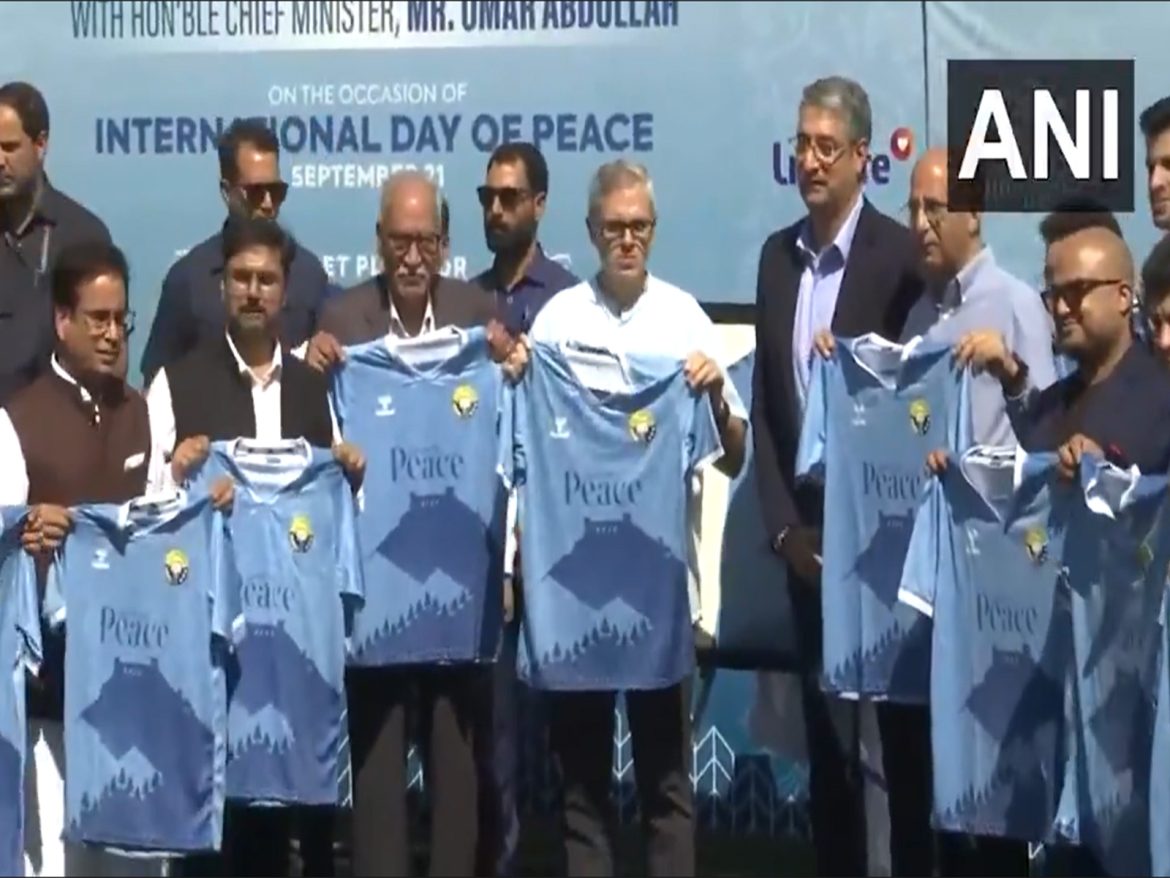 J-K CM Omar Abdullah launches Real Kashmir FC peace jersey, announces marathon date