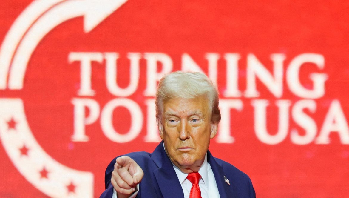 "The bullet was aimed at all of us": Trump takes swipe at left during Charlie Kirk's memorial
