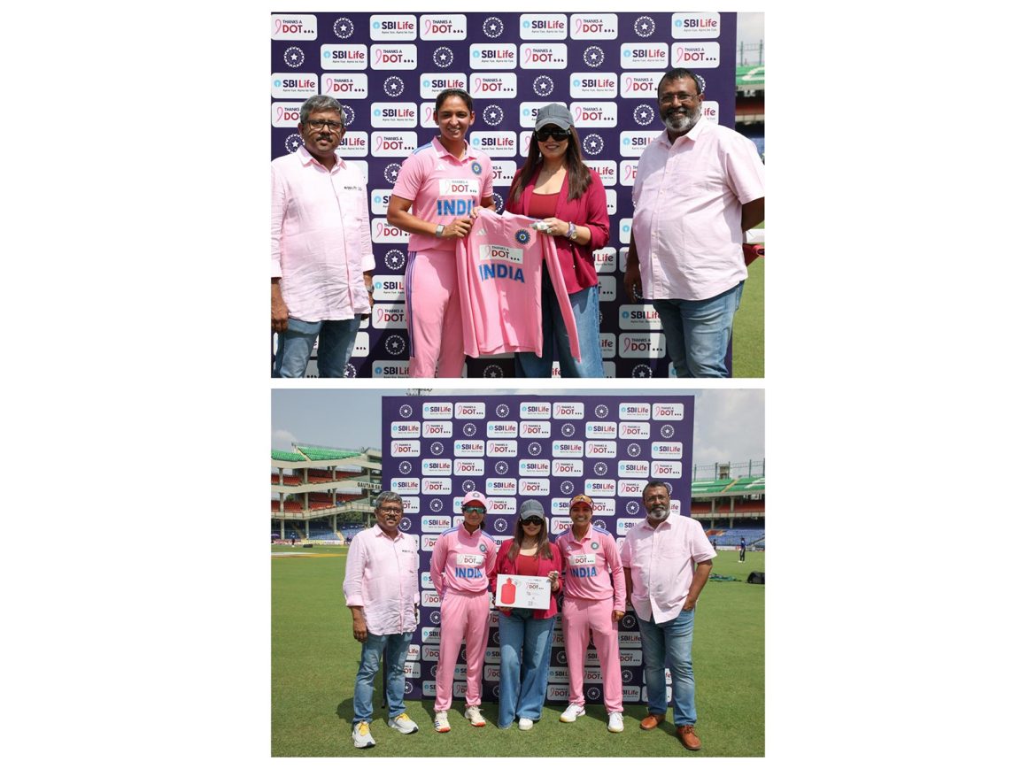 SBI Life & BCCI drive breast cancer awareness with 'Thanks-A-Dot' as Indian Women's Cricket Team don pink jerseys in IND vs AUS