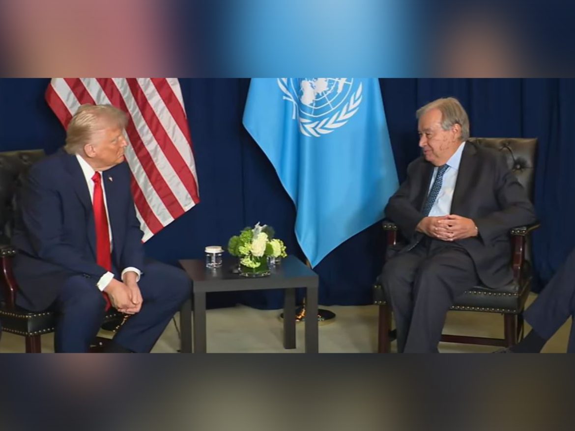 Trump meets UN chief Guterres, reaffirms US support for UN's peace efforts